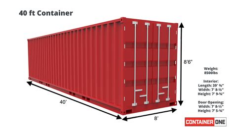 40 ft Standard As Is (40STASIS) – Container One