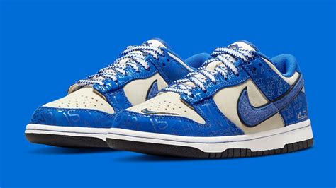 Nike Dunk Low 'Jackie Robinson' 75th Anniversary Release Date DV2122 ...