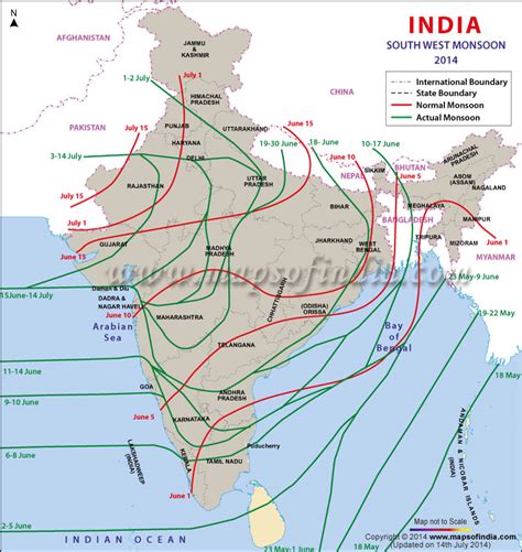 Monsoon Map Of India - Map Of Amarillo Texas