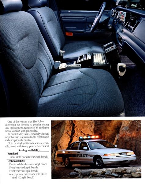 1996 Ford Crown Victoria Interceptor Police Car Interior - a photo on ...