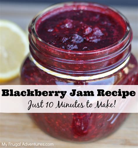 Easy Homemade Blackberry Jam Recipe - My Frugal Adventures