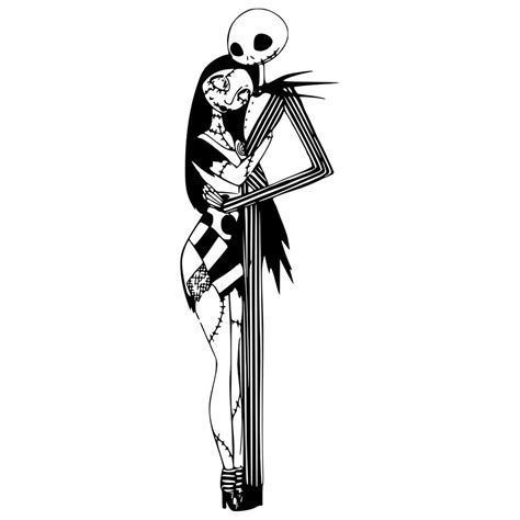 238+ Jack And Sally Silhouette Svg