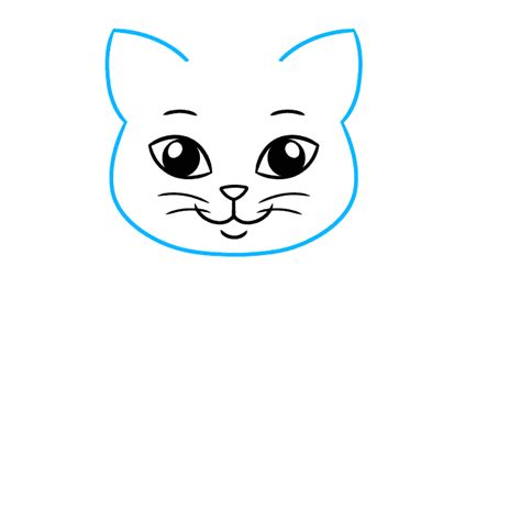 How to Draw an Easy Step-by-Step Cat Drawing for Kids - Really Easy ...