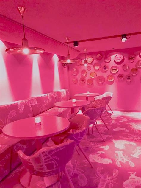 hot pink cafe aesthetic | Pink cafe, Hot pink wallpaper, Hot pink walls ...