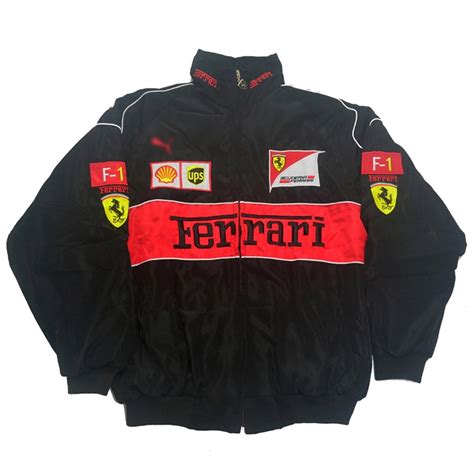 Ferrari Black Bomber Jacket