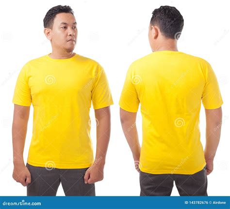 Yellow Shirt Design Template Stock Photo - Image of presentation ...