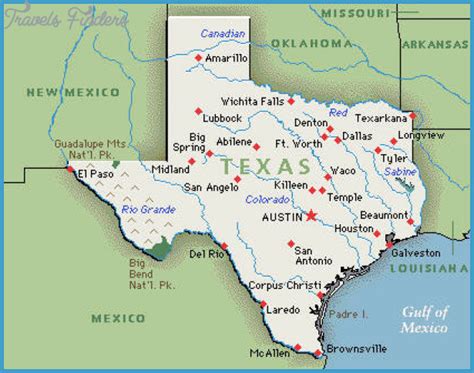 Laredo Map Tourist Attractions - TravelsFinders.Com