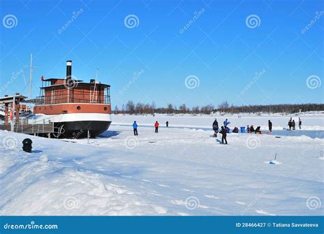 Finland. Lappeenranta Harbor in Winter Stock Image - Image of lappeenranta, frozen: 28466427