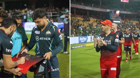 Watch: Virat Kohli signs jersey for Rashid Khan, RCB players thank ...