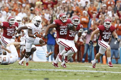 #10 Oklahoma Sooners vs. Texas Longhorns | College Football Game Thread - Crimson And Cream Machine