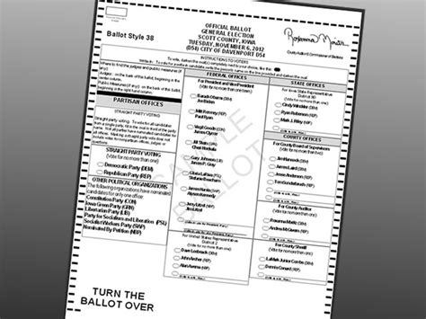 Interactive Sample Ballots | Scott County, Iowa