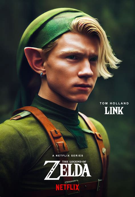 Tom Holland as Link - Live-Action Zelda [AI] by danlev on DeviantArt