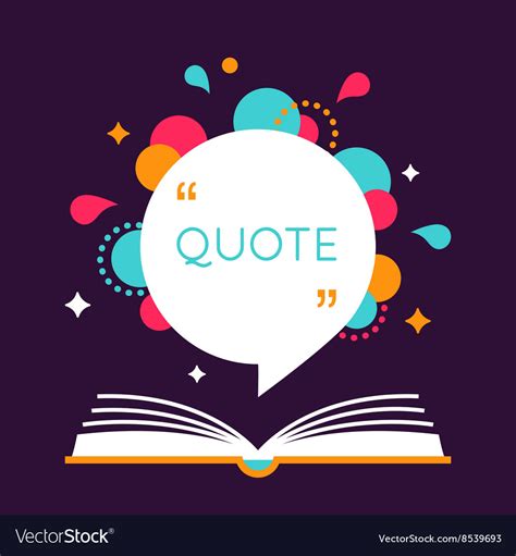 Open book with space for quote Royalty Free Vector Image