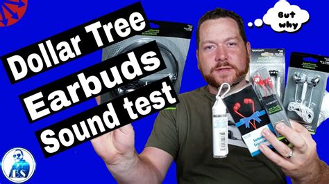 Dollar Tree 3.5mm earbuds sound test reaction review. Part 1 of cheap ...