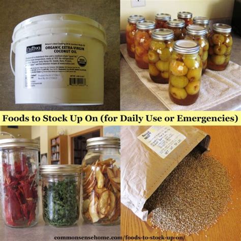 Foods to Stock Up On (for Daily Use or Emergencies)