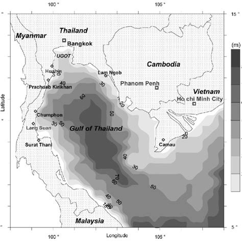 Geography of the Gulf of Thailand. | Download Scientific Diagram