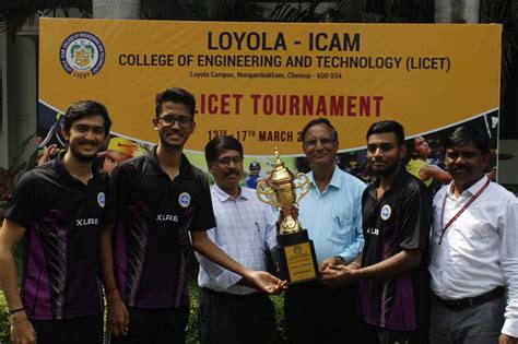 9th LICET Tournament on 17.3.2023 held at Loyola Icam College of ...