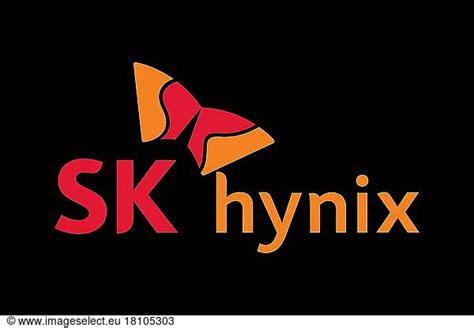 SK Hynix SK Hynix, Logo, Black background,background dark-colored,background plain - Rights ...