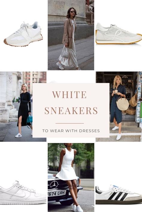 13 White Sneakers to Wear With Dresses - the gray details