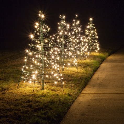 Lighted Warm White LED Outdoor Christmas Tree