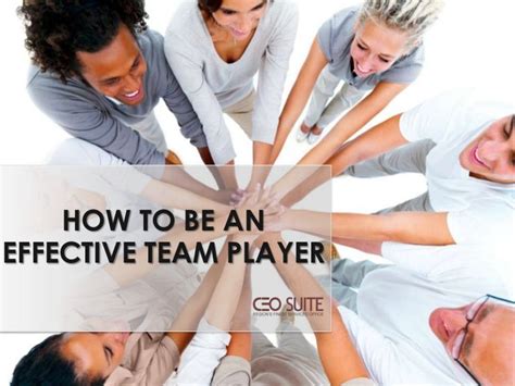 How to be an Effective Team Player