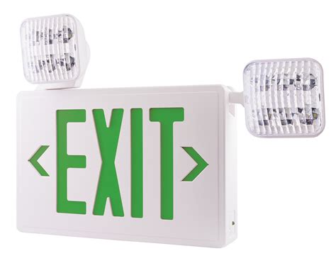 Elco Ee94h 22" Wide Led Exit Sign - Green - Walmart.com - Walmart.com