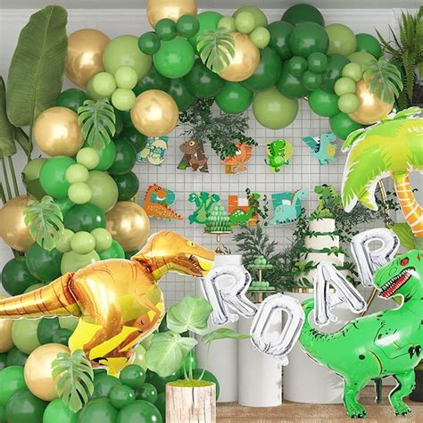 Dinosaur Birthday Party Decorations Supplies 145 Pcs Dinosaur | Etsy