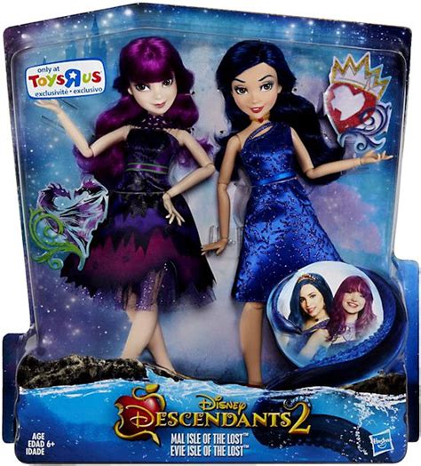 Disney Descendants Descendants 2 Mal Evie Exclusive Doll 2-Pack Hasbro ...