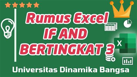 RUMUS IF AND BERTINGKAT 3 BELAJAR EXCEL IF AND OR - YouTube