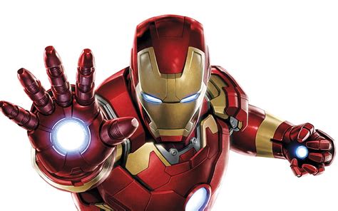 IronMan superheroes, Iron Man, white background, Marvel Comics, HD ...