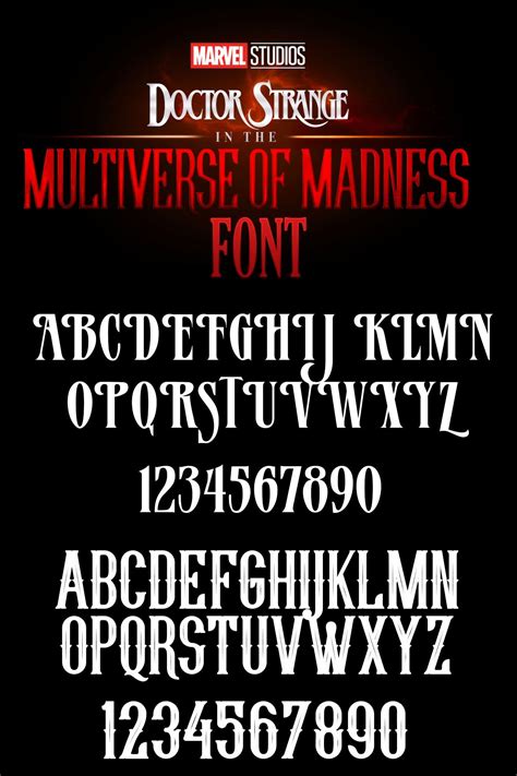 Doctor Strange in the Multiverse of Madness Font Free Download | Doctor ...