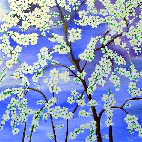 Free illustration: Tree, Flowers, Painting, Image, Art - Free Image on Pixabay - 21310