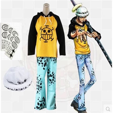 Anime One piece Trafalgar Law Cosplay custome,Trafalgar Law costumes ...