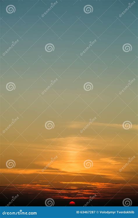 Peaceful sunset sky stock image. Image of nature, landscape - 63467287