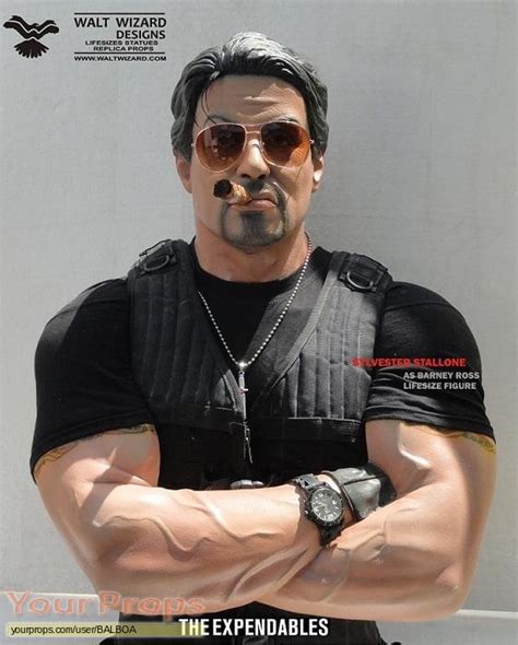 The Expendables Barney Ross Expendables Stallone lifesize replica movie ...