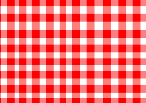 Red And White Checkered Pattern