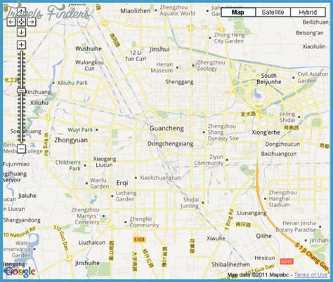 Zhengzhou Map - TravelsFinders.Com