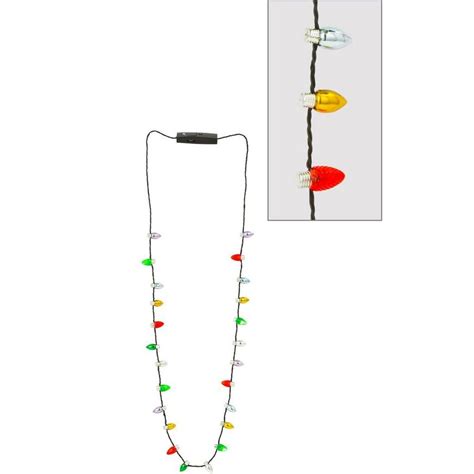 Light-Up Christmas Lights Necklace 32in | Party City