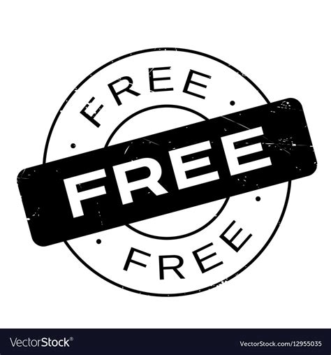 Free rubber stamp Royalty Free Vector Image - VectorStock