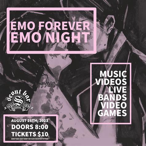 Buy tickets to Emo Forever Emo Night in Houston on August 25, 2023