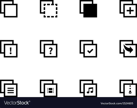 Copy paste icons for apps web pages Royalty Free Vector