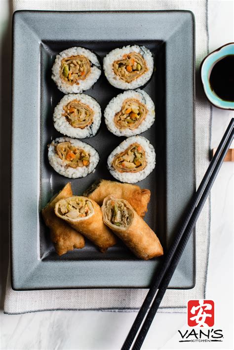 Egg Roll Sushi | Vans Kitchen Recipes | Family Friendly Meals