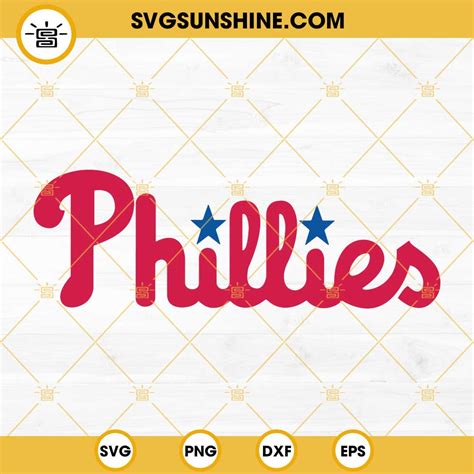 Phillies SVG PNG DXF EPS Cricut Silhouette Vector Clipart