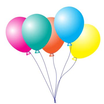 Party Illustration Ballon Birthday Vector, Illustration, Ballon, Birthday PNG and Vector with ...