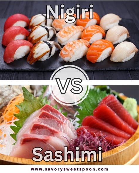 Nigiri vs. Sashimi: What is the difference? | Savory Sweet Spoon