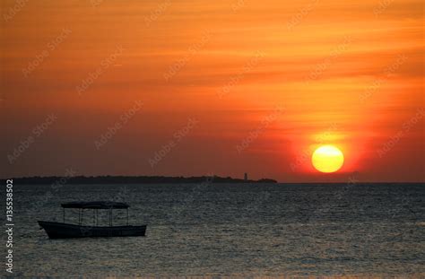 Zanzibar sunset Stock Photo | Adobe Stock