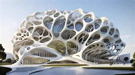 Premium AI Image | Biomorphism architecture