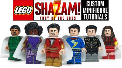 HOW TO Build LEGO SHAZAM: FURY OF THE GODS Purist Custom Minifigures - YouTube