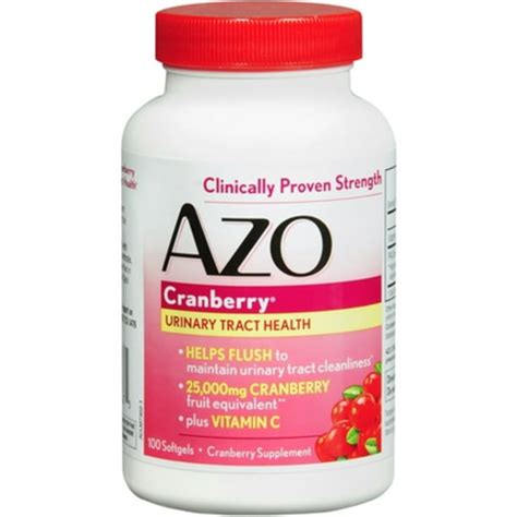 AZO Cranberry, Maximum Strength, Softgels 100 ea (Pack of 4) - Walmart.com - Walmart.com