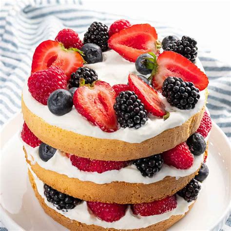 Fresh Fruit Cake - Drive Me Hungry